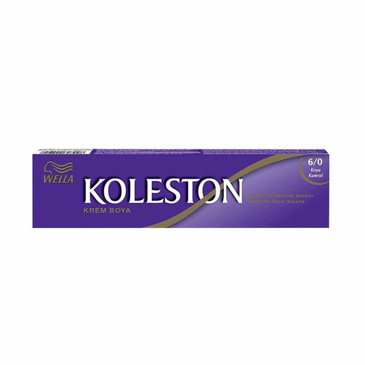 Wella Koleston Hair Dye - Dark Blonde (Koyu Kumral) 6/0 - Easy Application, Long-Lasting Color