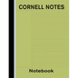 Cornell Notes Notebook: Note Taking Paper - Green - Paperback