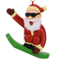 Snowboarding Santa Ornament