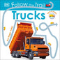 Follow the Trail: Trucks - Board Book