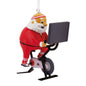 Shoebox I Believe Cycling Santa Ornament
