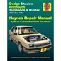 Dodge Shadow & Plymouth Sundance, Duster 1987-94 - Paperback