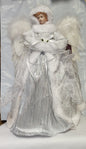 16 Inch Snowy Angel Treetopper - Silver