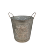 Honey Bee Embossed Galvanized Bucket -