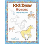 123 Draw Horses: A step by step drawing guide - Paperback