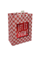 Contemporary Gift Bag With Tissue - Let It Snow Medium