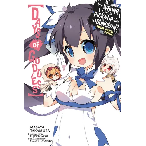 Is It Wrong to Try to Pick Up Girls in a Dungeon? Four-Panel Comic: Days of Goddess - Paperback