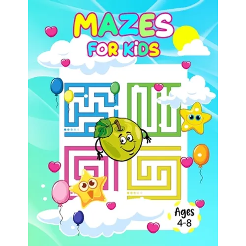 Mazes for kids ages 4-8: Awesome Mazes and Puzzles Activity Book for Kids: Mazes, Word Search, Connect the Dots, Coloring, Picture Puzzles, and More! - Paperback