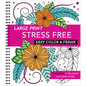 Large Print Easy Color & Frame - Stress Free (Adult Coloring Book) - Spiral