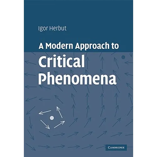A Modern Approach to Critical Phenomena - Paperback