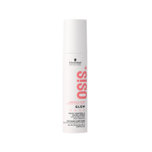 Schwarzkopf Osis+ Smooth & Shine Glow Hair Styling Serum - 50ml, Enhances Shine & Smoothness