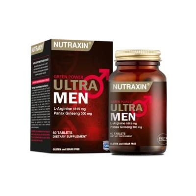 Nutraxin Ultra Men: L-Arginine, Ginseng & Tribulus - Boost Energy, Vitality & Support Men's Health with this Natural Dietary Supplement