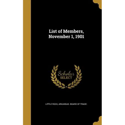 List of Members, November 1, 1901 - Hardcover