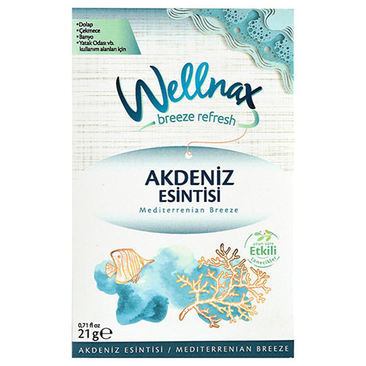 Wellnax Scented Drawer Sachet - Mediterranean Breeze Fragrance for Closet Freshener
