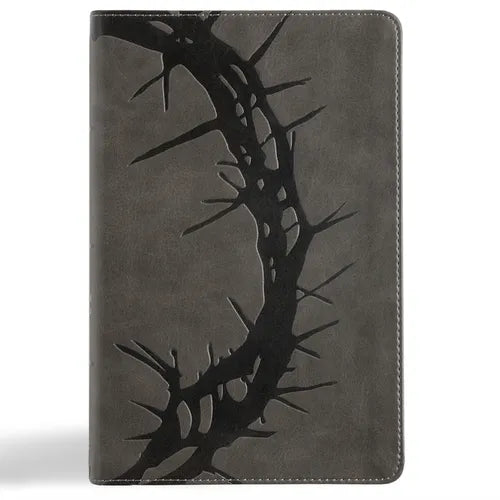 NASB Large Print Personal Size Reference Bible, Charcoal Leathertouch - Imitation Leather