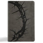 NASB Large Print Personal Size Reference Bible, Charcoal Leathertouch - Imitation Leather