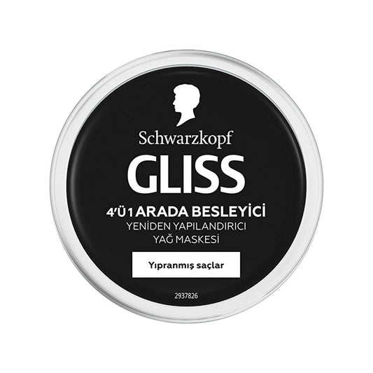 Gliss Oil Nutritive Hair Care Mask - Nourishing & Repairing Treatment with Marula Oil for Damaged Hair