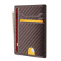 Leather Slim Wallet Credit Card Holder RFID Blocking Pocket ID Money USA