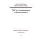 The Ten Commandments in Recent Research - Paperback