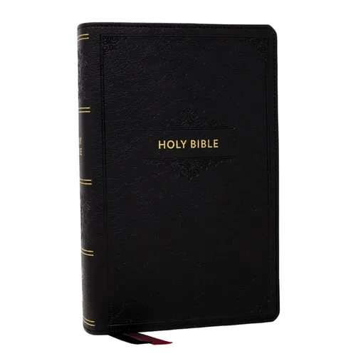 KJV Personal Size Large Print End-Of-Verse Reference Bible, Black Leathersoft, Red Letter, Comfort Print - Imitation Leather