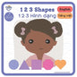123 Shapes - 1 2 3 Hình dạng: Bilingual Book Vietnamese - Paperback