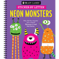 Brain Games - Sticker by Letter: Neon Monsters (20 Images to Sticker + Jokes!) - Spiral