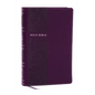 NKJV Personal Size Large Print Bible with 43,000 Cross References, Purple Leathersoft, Red Letter, Comfort Print (Thumb Indexed) - Imitation Leather