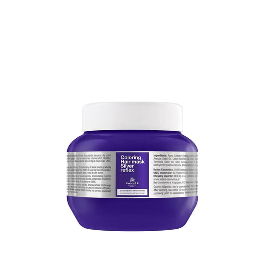 Kallos Cosmetics Purple Hair Mask - Anti-Brassy Treatment for Blonde & Grey Hair, 9.30 fl oz