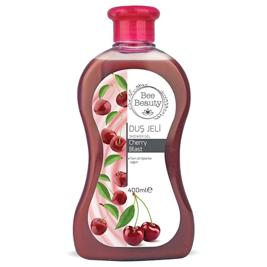 Bee Beauty Cherry Blast Shower Gel - Moisturizing & Refreshing 13.53 fl oz