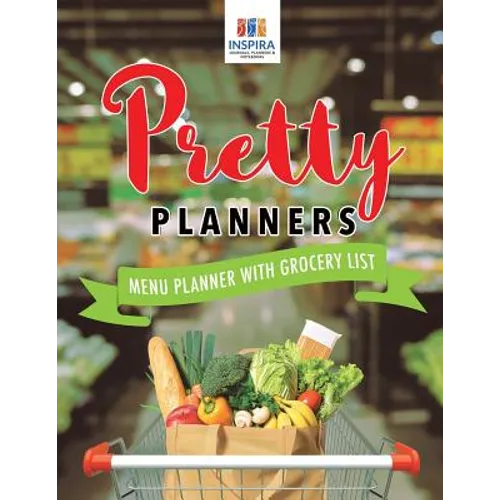 Pretty Planners Menu Planner with Grocery List - Paperback