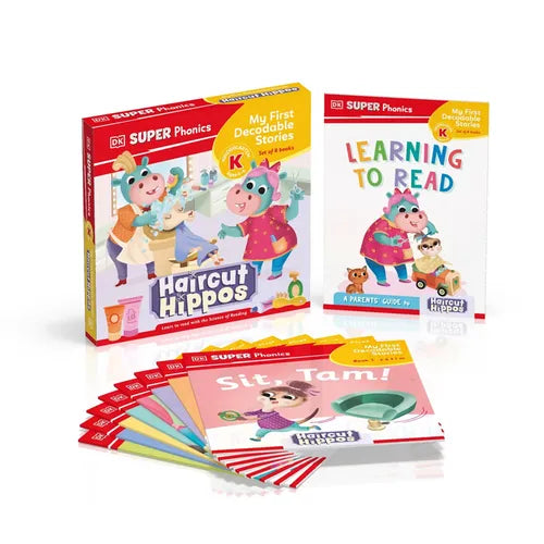 DK Super Phonics My First Decodable Stories Haircut Hippos - Paperback