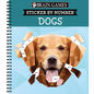 Brain Games - Sticker by Number: Dogs (28 Images to Sticker) - Spiral