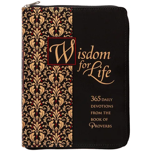 Wisdom for Life Ziparound Devotional: 365 Daily Devotions from the Book of Proverbs - Imitation Leather