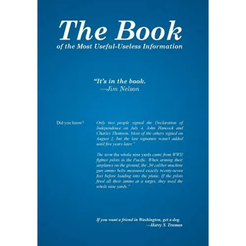 The Book: Of the Most Useful-Useless Information - Hardcover