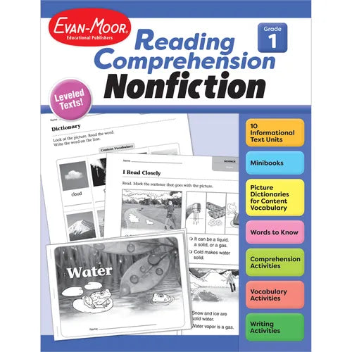 Reading Comprehension: Nonfiction, Grade 1 Teacher Resource - Paperback