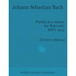 Partita in a minor for flute solo BWV 1013 (Urtext edition) - Paperback