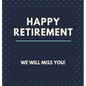 Happy Retirement Guest Book (Hardcover): Guestbook for retirement, message book, memory book, keepsake, retirment book to sign - Hardcover