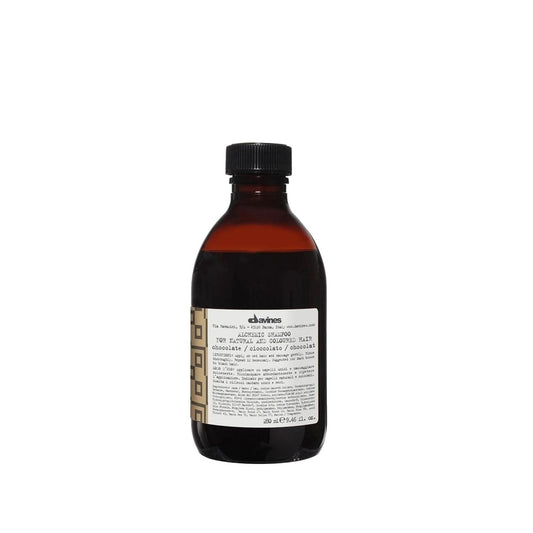 Davines Alchemic Chocolate Shampoo 280ml - Nourishing Hair Care for Dry or Damaged Hair