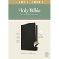 NLT Large Print Thinline Reference Bible, Filament Enabled Edition (Red Letter, Genuine Leather, Black, Indexed) - Leather