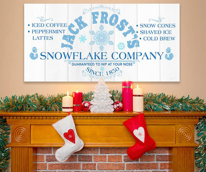 Jack Frost Snowflake Co - Canvas
