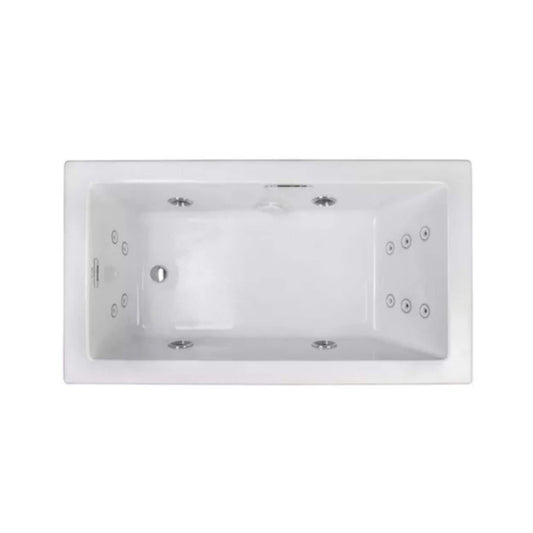 Jacuzzi Elara 72-Inch Rectangle Acrylic Drop-In Whirlpool Bath [JELA7236WLR2XX] (SAK18546)