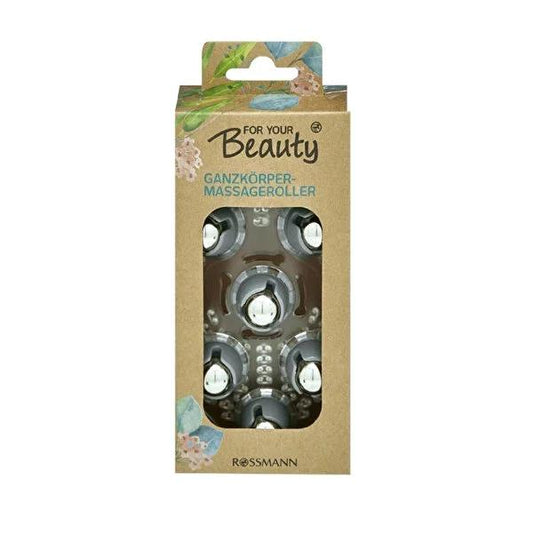 For Your Beauty Wellness Massage Roller - 360° Rotating Metal Balls for Relaxation & Anti-Cellulite