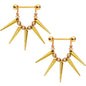 Sun Ray Dangle Barbell Nipple Ring Set Created with Crystals