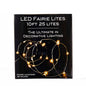 25-Light Battery-Operated Cool White LED Fairy Lights