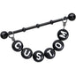 Handmade Custom Black Personalized Name Dangle Industrial Barbell 40mm