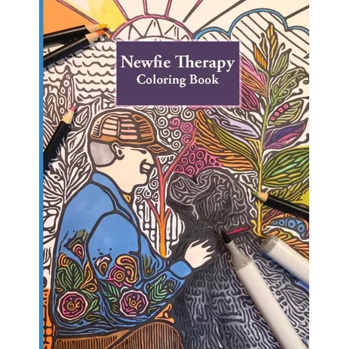 Newfie Therapy: Stress Relieving Adult Coloring Book - Paperback