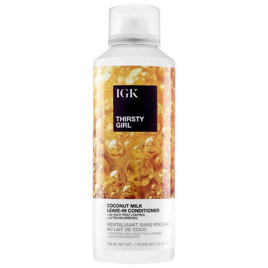 THIRSTY GIRL Anti-Frizz Leave-in Conditioner with Coconut Milk & Hyaluronic Acid - Vegan, Cruelty-Free, Gluten-Free