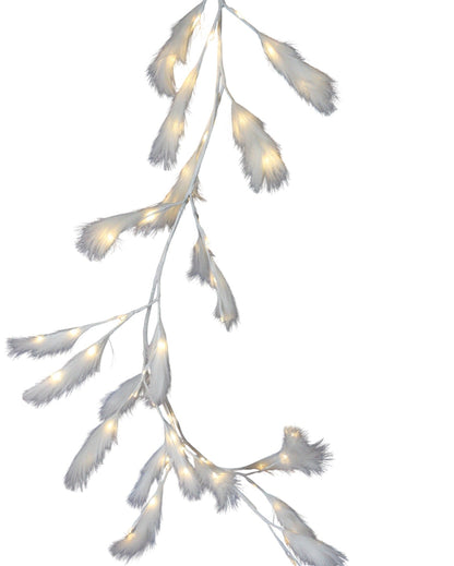 Lighted Pampas Grass Garland - 72 Inches