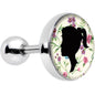 16G 1/4 Woman Floral Silhouette Tragus Cartilage Earring