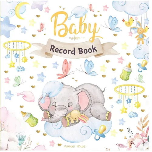 Baby Record Book: Newborn Journal for Boys and Girls to Cherish Memories and Milestones (Ideal Gift for Expecting Parents and Baby Showe - Hardcover